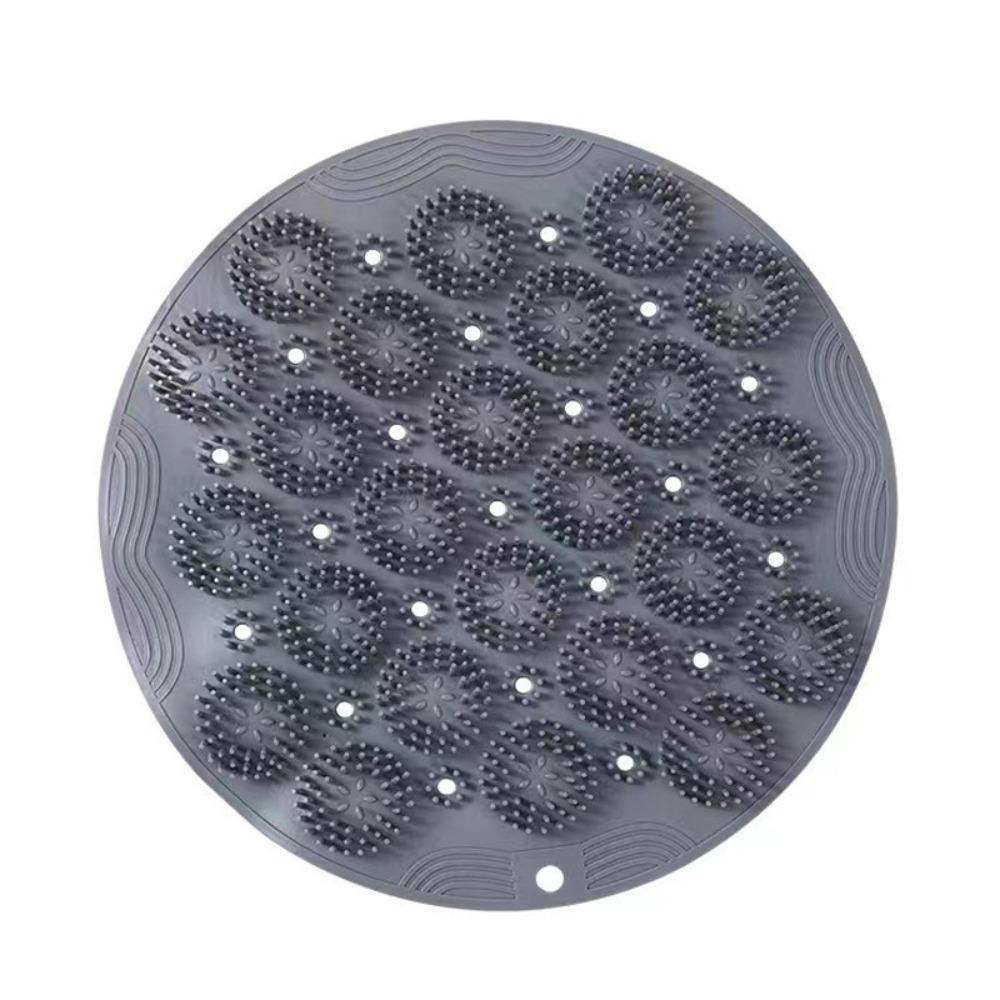 Silicone Scrubber Pad Exfoliating Lazy Massage Foot Mat with Suction Cups Quick Drying Back Massage Mat