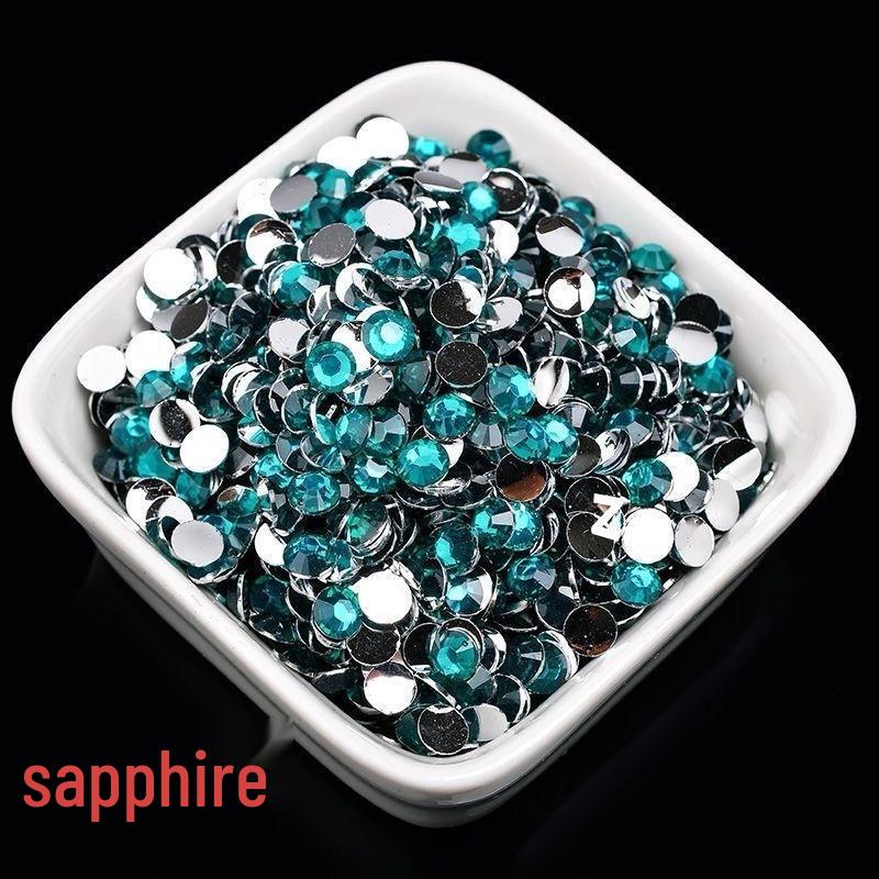 2-6mm Round Flatback Resin Rhinestones for DIY Phone Cases & Nail Art - Imitation Austrian Design