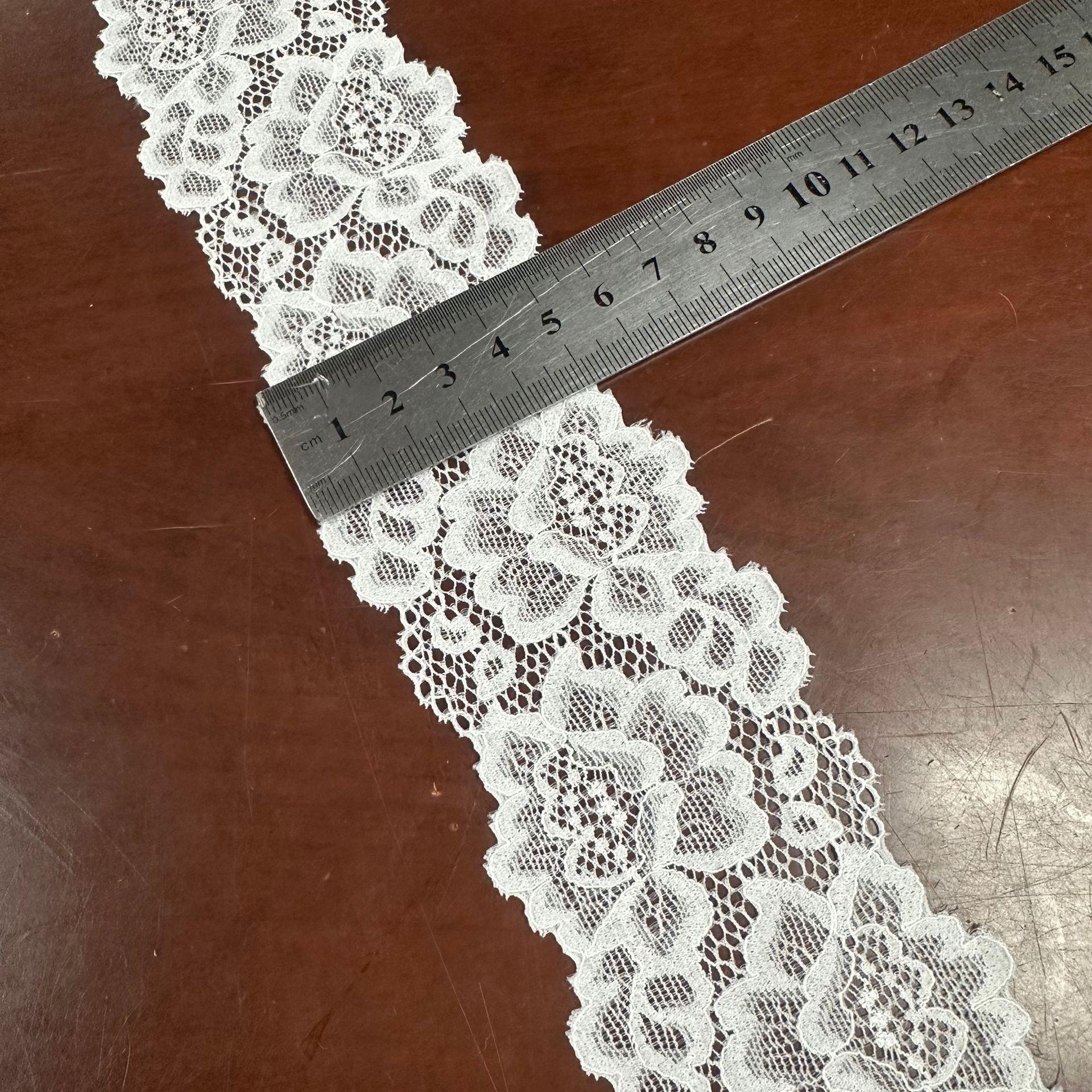 

Элегантное многоцветное эластичное кружево, кружево, ажурная занавеска, декоративное кружевное белье, свадебная одежда, аксессуары из лент, рукоделие, изготовление лент 5.5cm*10 Yards