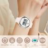 Stylish slim digital wristwatch for women, waterproof, and simple design. Multi-function watch with alarm, date, day of the week, stopwatch, and LED l
