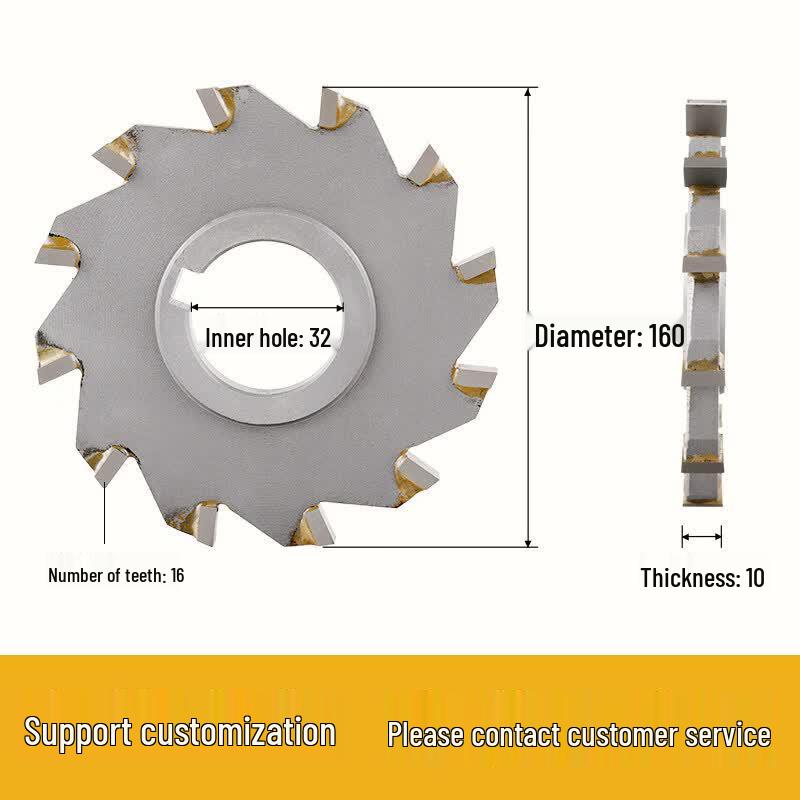 Carbide Three-Sided Disk Milling Cutter