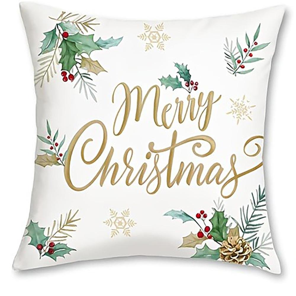 Christmas Themed Pillow Covers: Merry Christmas, Pine Tree Prints, Home Sweet Home Wreath Sofa bed cushion cover,home decoration