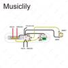 Musiclily Basic 32mm Telecaster Pre-Wired Control Plate with 3-Way Switch for Tele Electric Guitar, Chrome