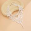 Elegant Lace Gothic Necklace with Blood Drop Pendant Women Choker Halloween Neck Chain Choker Retro Punk Accessories