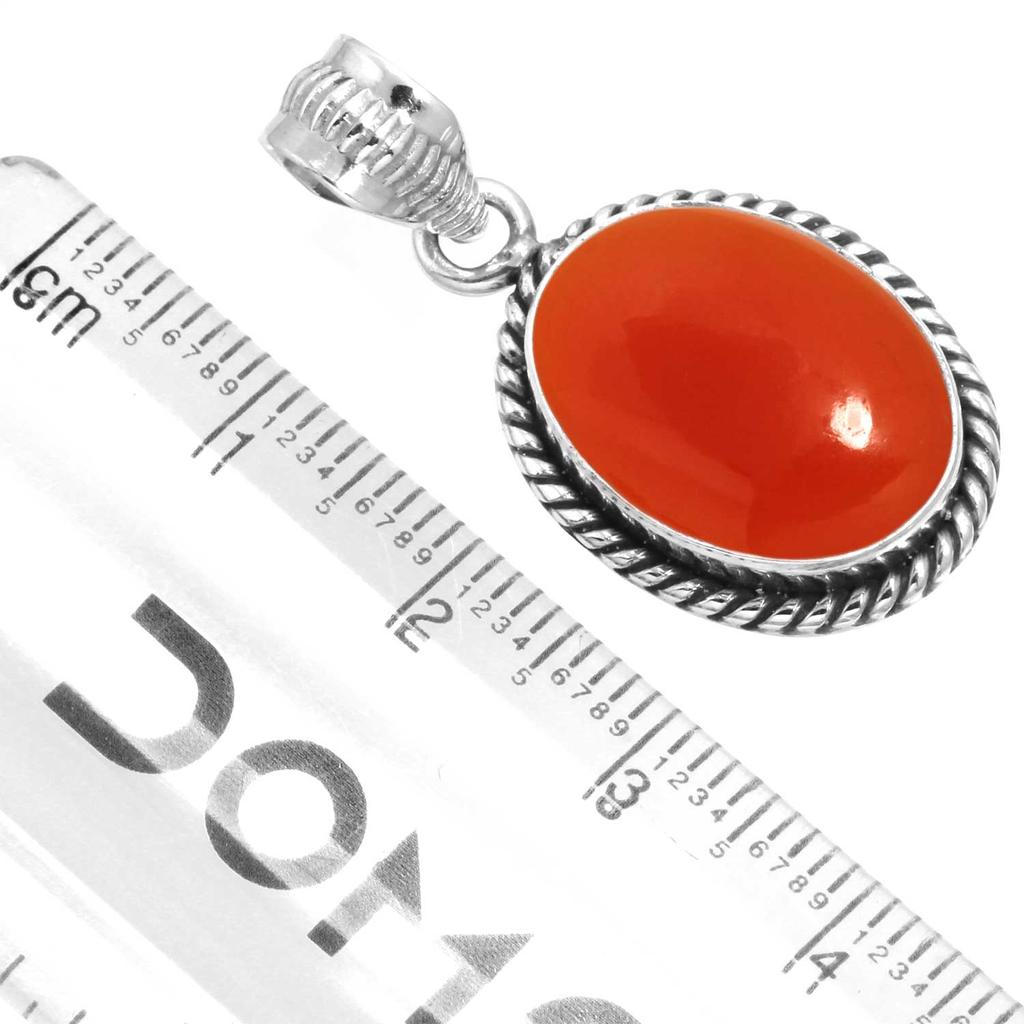 925 Sterling Silver Pendant Women Gemstone Handmade Jewelry Halloween Gift Amber Amethyst Black Onyx Carnelian Garnet Quartz Green Onyx Gold Stone