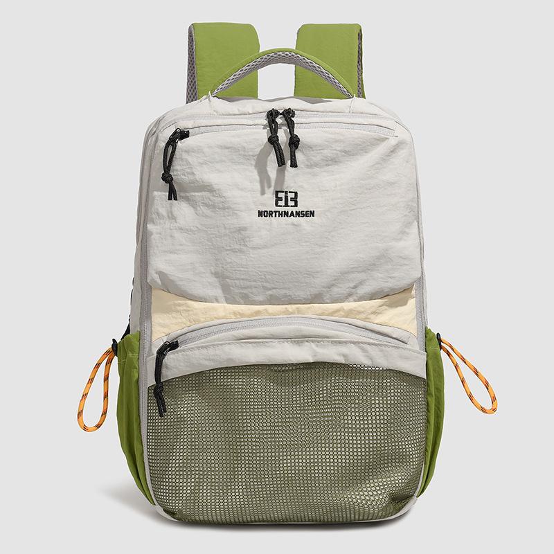 Schoolbag Dopamine Contrasting Color Student Backpack Simple Casual Outdoor Riding Versatile Lightweight Backpack Female
