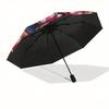Minnie Mouse Automatic Opening and Closing Umbrella, Compact Travel Umbrella, Lightweight and Portable, Suitable for Beach Commuting Busines