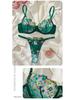 Ensemble de Lingerie en Maille à Fleurs Brodées Français: Design Sexy et Séduisant en Stock