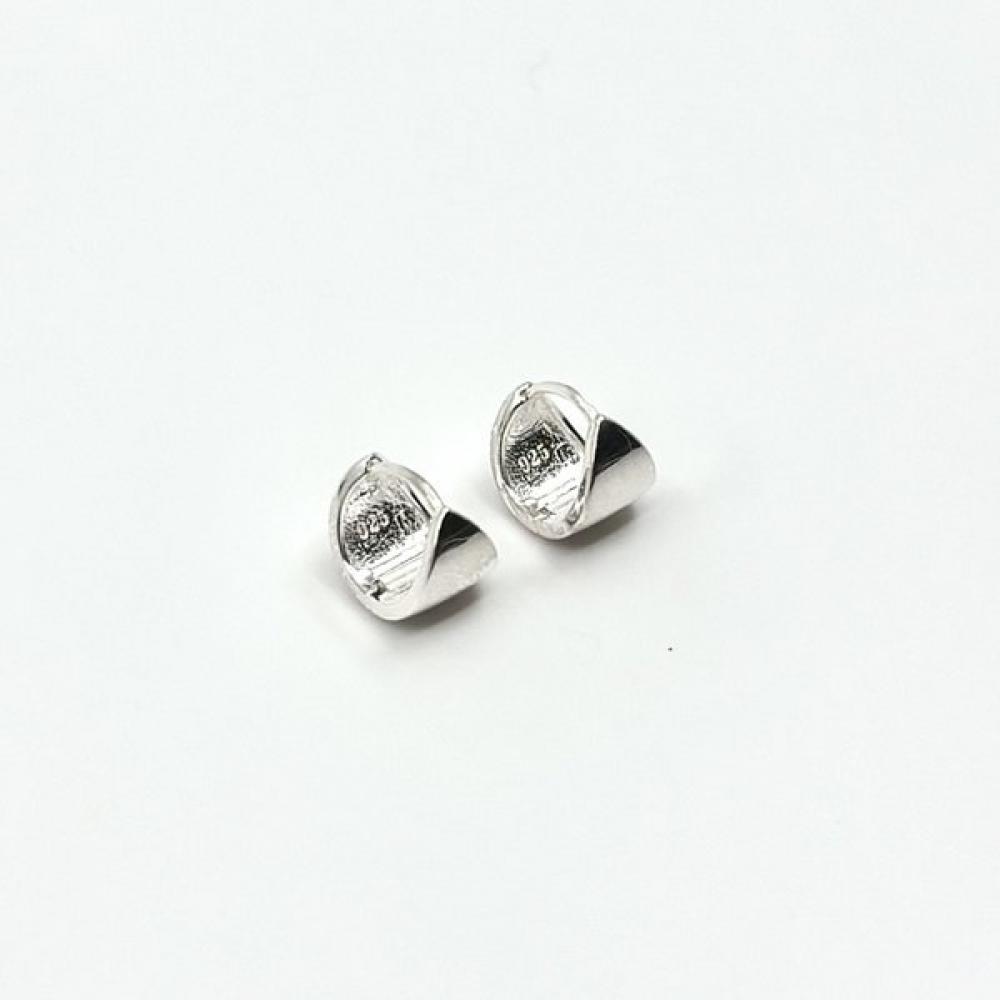

Frau Maria 925 Silver Daily One Touch Earrings Hle020 Pink