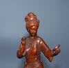 Chinesische, aus Buchsbaumholz geschnitzte, schöne Frauenstatue – Holzskulptur zur Dekoration des Hauses