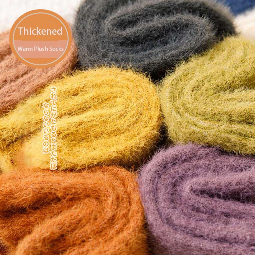 Winter Warm Snow Socks Seamless Velvet Sleep Socks Gift Stockings