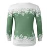 Women's Pullover Top Snowflake Snowman Print Casual Sports 3D Print Streetwear Blouse
