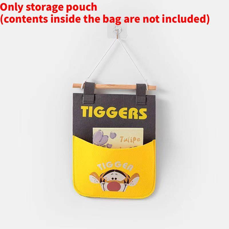 Mickey Mouse Felt Wall Organizer With Multiple Pockets For Kids Room Storage