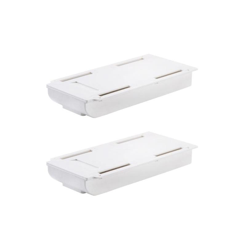 Space Saving Adhesive Mounted Organizers Drawer Under Table Surfaces For Mess Release Workspaces