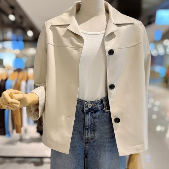 ab.f.z Genuine Leather Single Jacket (ABXA5FFJ1G)