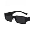 Metallische Eckige Damenmode Sonnenbrille Hip Hop Persönlichkeit Trend Cool Geeignet für Straßenparty Accessoires