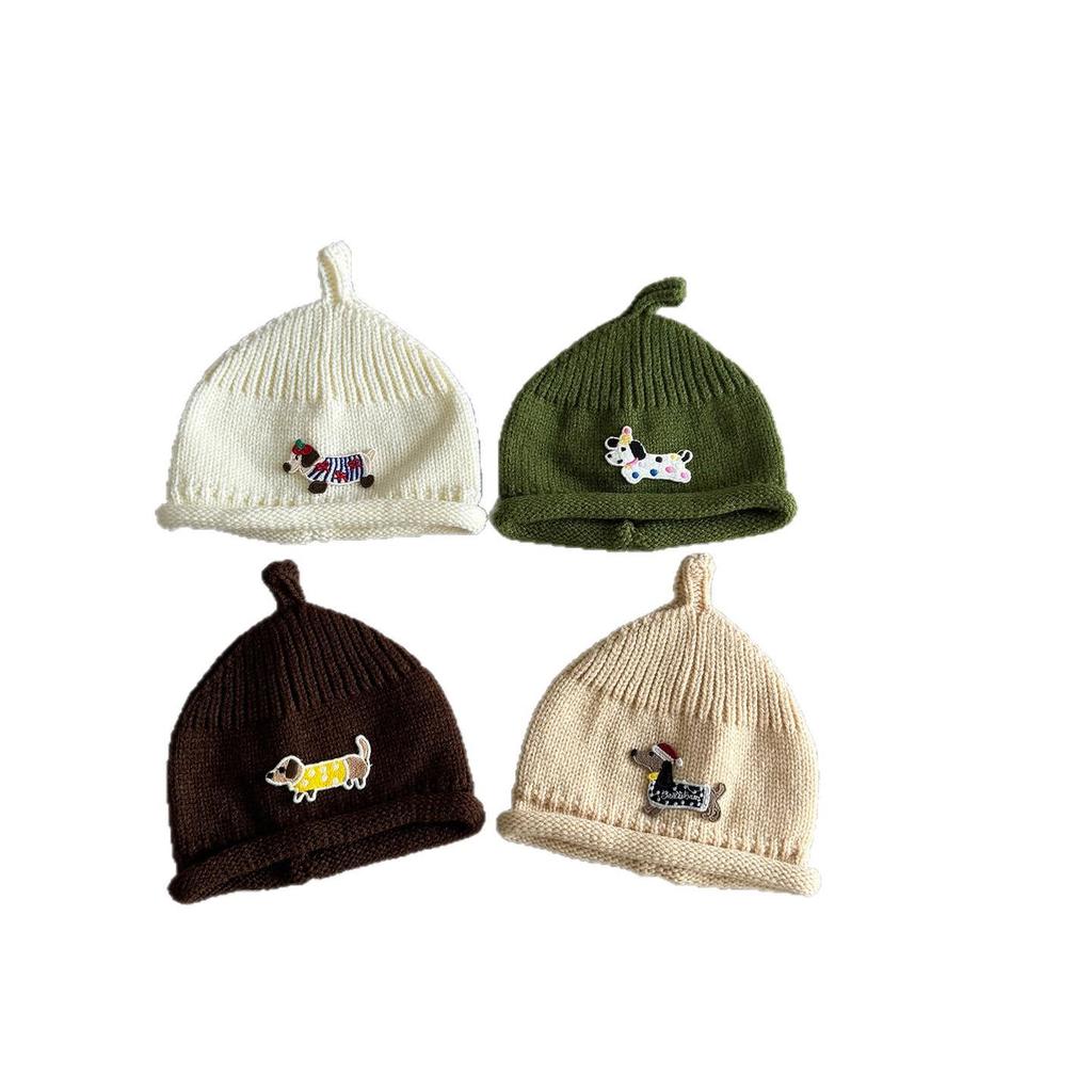 Adorable Infant & Toddler Wool Hat - New Autumn/Winter Style for Boys & Girls, Pacifier-Friendly, Warm, Perfect for Small Month Olds