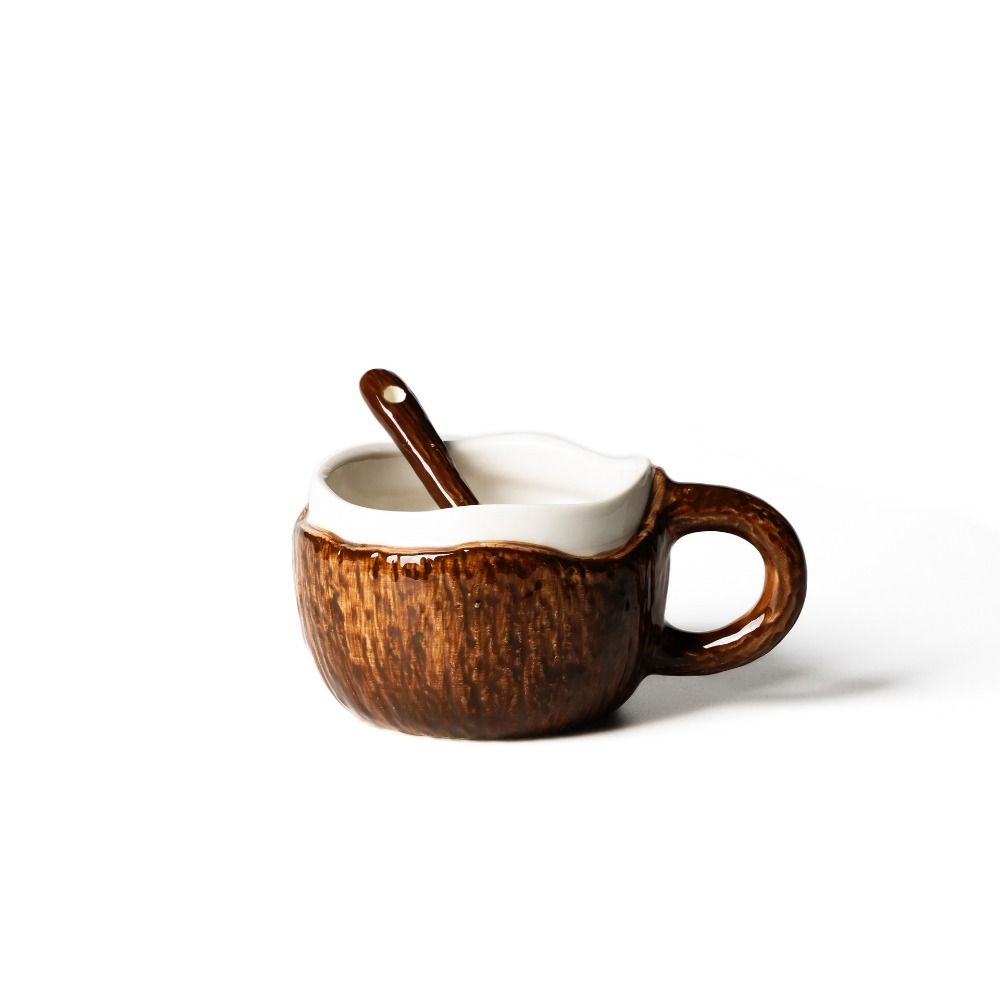 INS Creative Coffee Cup Irregular Imitation Coconut Shell Water Cup Coconut Ceramic Mug Household