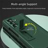 Leather Phone Case for Samsung Galaxy Z Fold 7 6 5 4 3 Fold7 Fold6 Fold5 Magnetic Hinge Stand Back Cover with Mirror Film YYC006