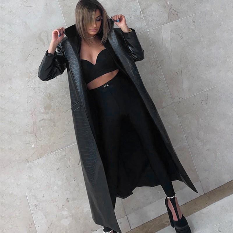High Waist Black Stretch Leggings Women Slim Fit Footed Tights Long Pants Street Style