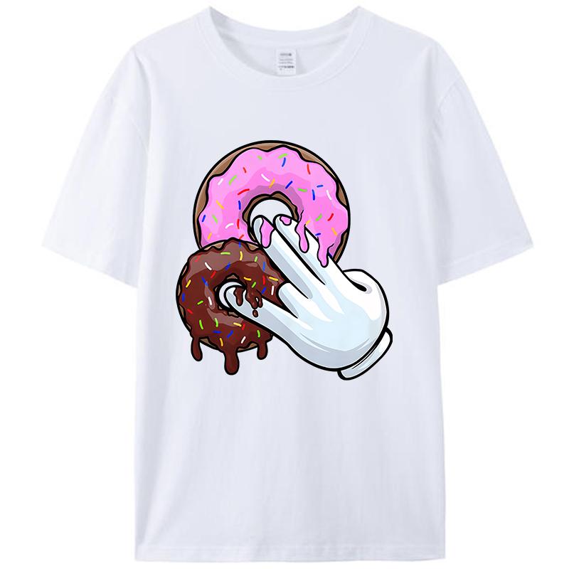 Donuts Two In The Pink One In The Stink Humor Women Men's T-Shirt Funny Memes Joke Vintage Graphic Tee Shirts Tops Novelty Gifts