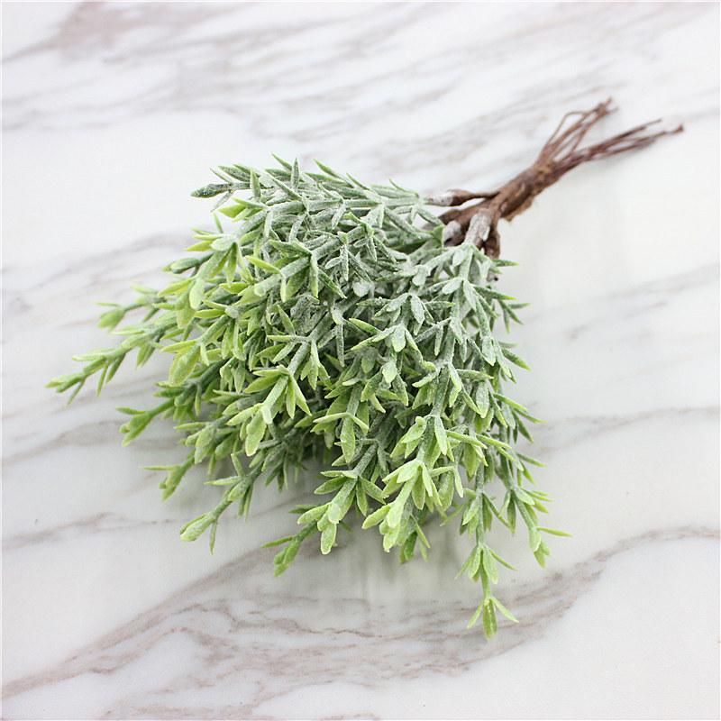 Fake Branches Simulati Leaf Wedding Props Home Artificial Landscaping Pine Needle Berry Hang Frost Flower Tree Branches Leaves