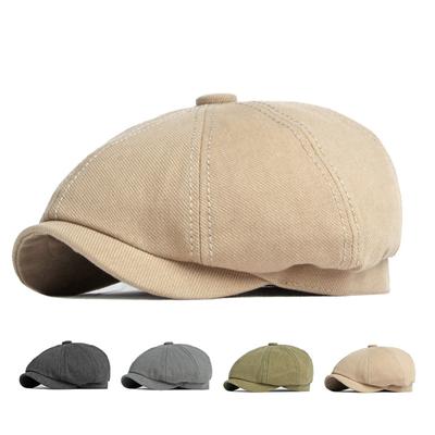 Pălărie clasică cu beretă Heringbon pentru bărbați Şapcă Newsboy în stil britanic retro Şapci plate octogonale Gatsby Painters Palarii Gorro Hombre Boina