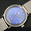 USED FAVRE LEUBA TWIN POWER HAND-WINDING SWISS MENS BLUE DIAL WATCH A433018-2 R114-a433018