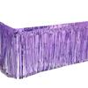 Disposable Tassel Table Skirt for Weddings, Birthdays, and Festivals