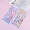 2/4Pcs Cute 3D  Embossed Stickers For Scrapbooking Craft Supplies Diy Phone Case Decoration