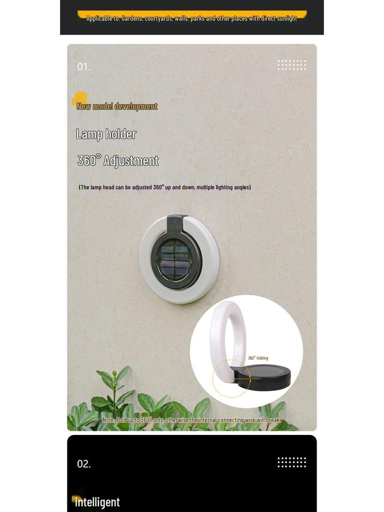 Waterproof Solar Garden Lights for Outdoor Balcony Decoration - Night Stairway and Step Atmosphere Lighting