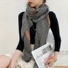Large Size Geometric Pattern Scarf Stylish Versatile Soft Comfotable Shawl Autumn Winter Breathable Coldproof Neck Scarf