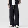 American retro trendy brand loose straight dirty sweatpants men's autumn new wide-leg elastic waist casual pants