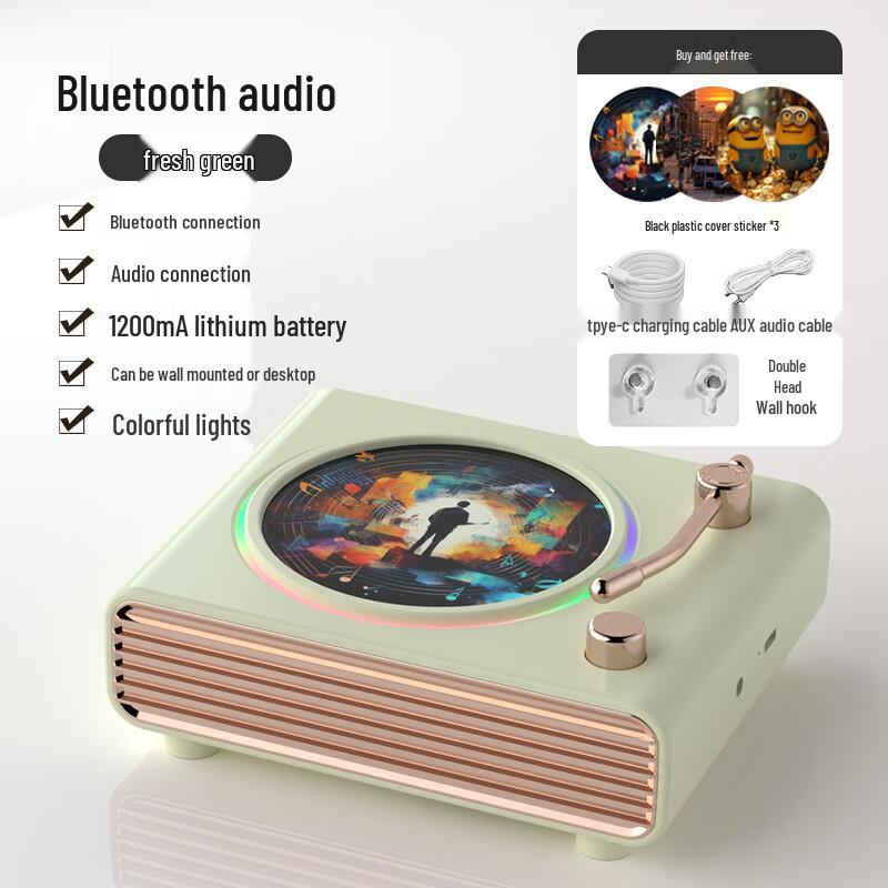 High-Quality Retro Bluetooth Speaker for Home, Camping, or Birthdays