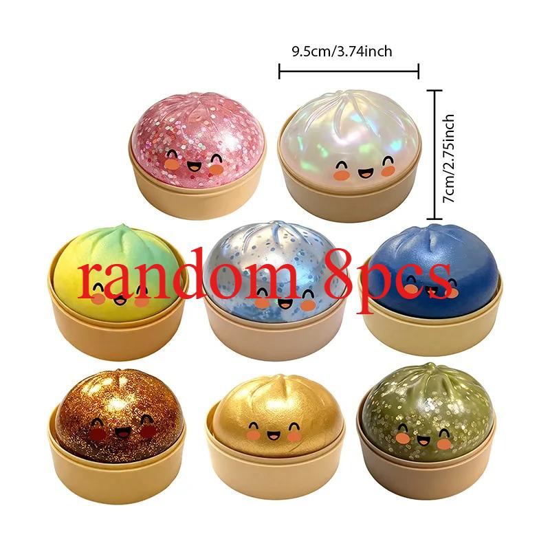 Simulation Flash Dumpling Pressure Ball Slow Rebound Soft Pinch Decompression Office Home Decorat Children Adults Birthday Gifts