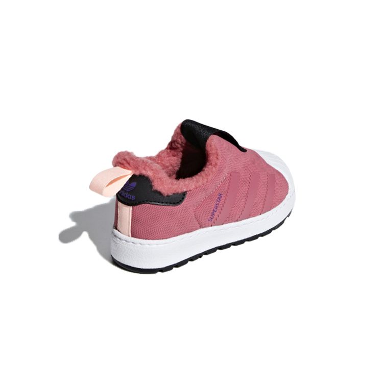 Adidas Originals Superstar Series Winter 360 I Comfortable Versatile Low-Top Walking Shoes Baby Shoes Chestnut F36706