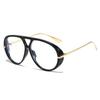 Vintage Y2k Big Frame Pilot Sunglasses Women For Men Popular Luxury Brand Designer Sun Glasses Punk Rivet Oversized Eyewear