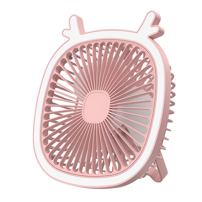 2026 USB Cartoon Desktop & Wall-mounted Fan for Home, Dorm, or Travel