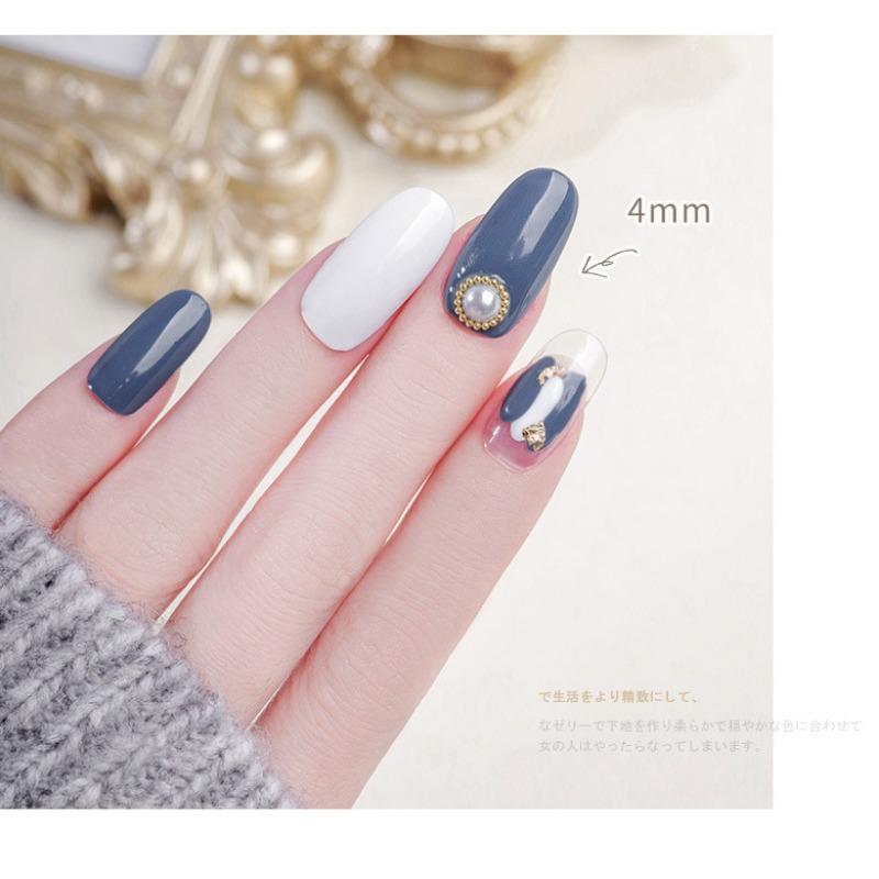 Nail Pearl 10000pcs Nail Shop Round Flat Bottom Pearl Half Circle Pearl Small Rice White Pure White Diamond Nail Jewelry