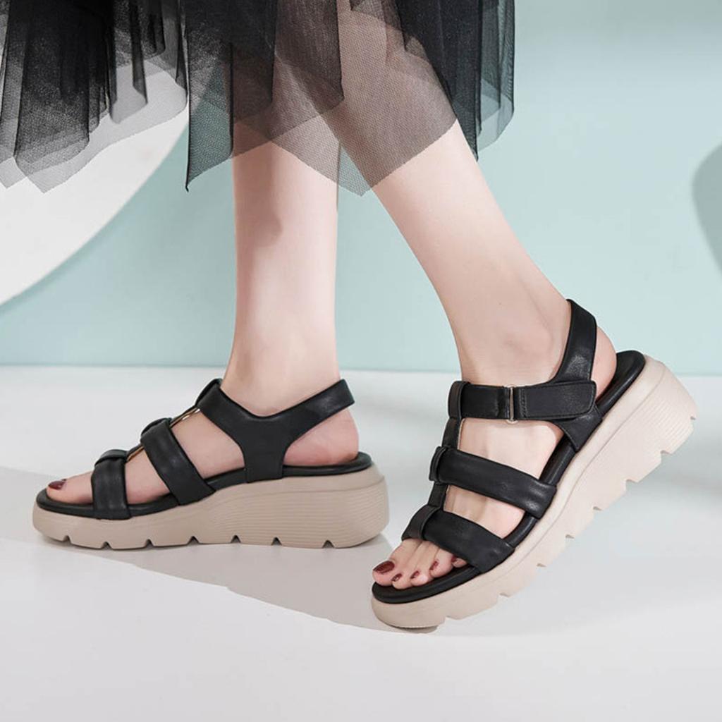 Women'S Casual Sandals Walking Sandal Lightweight Cushioned Hiking Shoes Summer Platform Shoe For Women Slingback With Straps