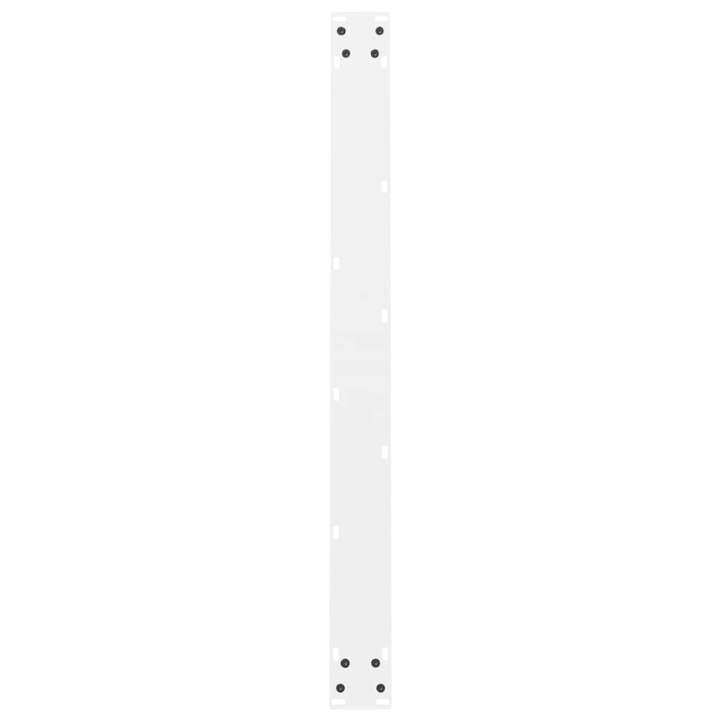 Vidaxl Nogi Do Stolika Kawowego, Białe, 2 Szt., 90X(72-73) Cm, Stal