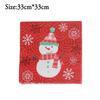 Home Decorative Santa Claus Table Decor Serviette Towel Christmas Decoration Printing Paper Napkin