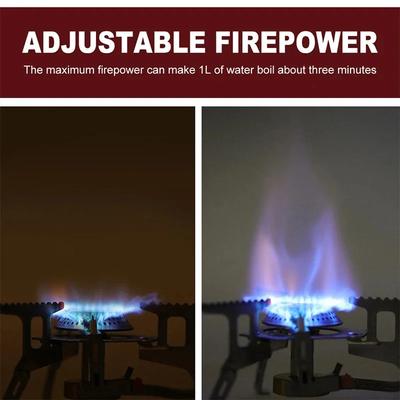 Camping Gas Stove Outdoor Tourist Burner Strong Fire Heater Portable Picnic Furnace Cooker Survival Furnace Supplies Equipment
