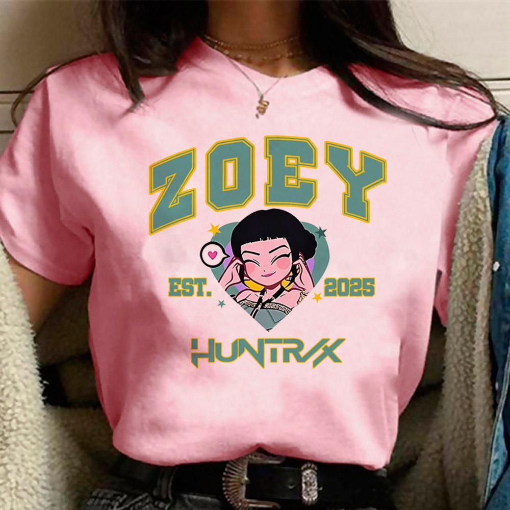 KPop Dämonenjäger Mira T-Shirt Damen Mädchen Mode Dämonenjäger Cosplay Shirt für Fans Geschenk Y2k Oberteile T-Shirt