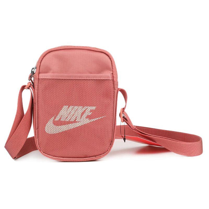Nike Heritage Multifunctional Fashion Casual Sports Nylon Crossbody Bag Unisex Bags Canyon-Pink BA5871-689
