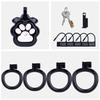 Resin Logo Male Chastity Device Lower Penis Lock Toys For Adult