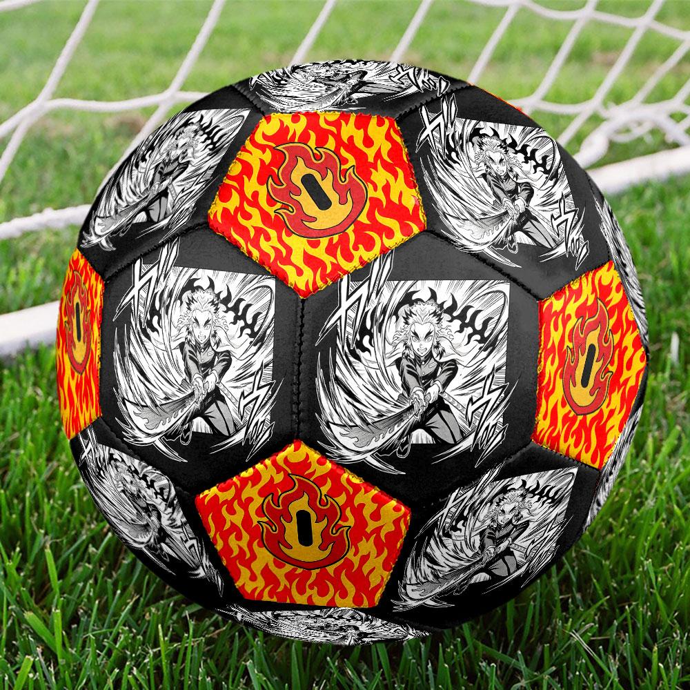 1pc Demon Slayer Kimetsu no Yaiba Soccer Ball Size 5 Indoor Soccer Ball Fashion Colorful Backyard Game - Great For Sports Fans Gift HE25