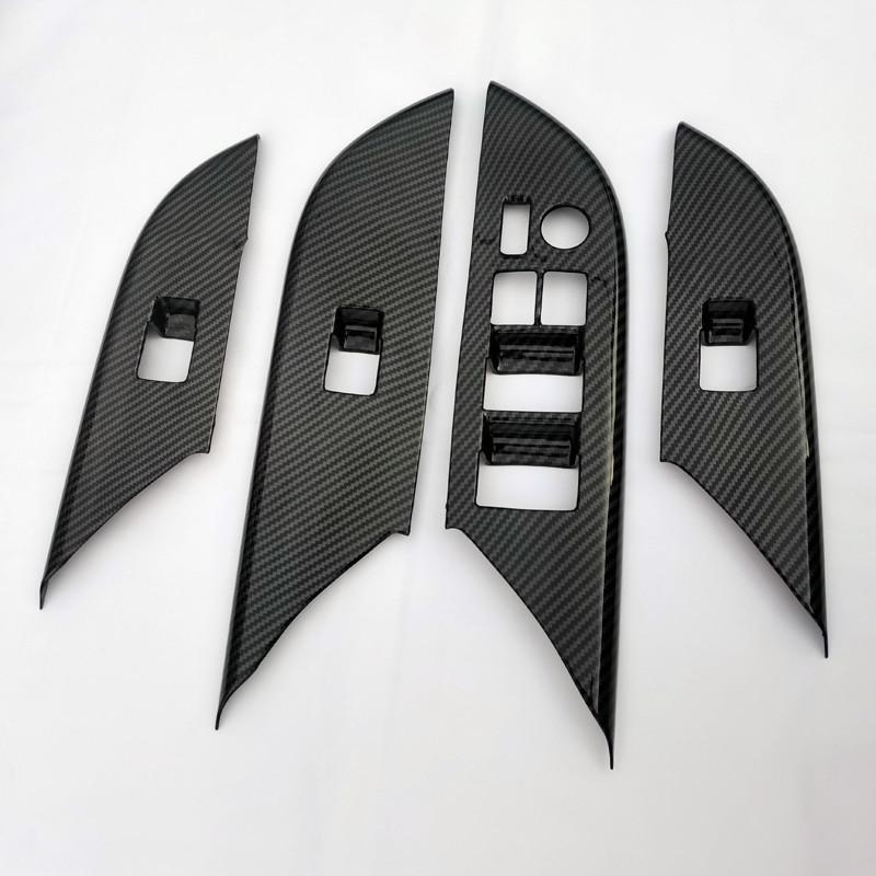 For Toyota Fortuner 2024  Edition Interior Glass Lift Panel Cover Door Window Switch Garnish Car Accessory 2016-