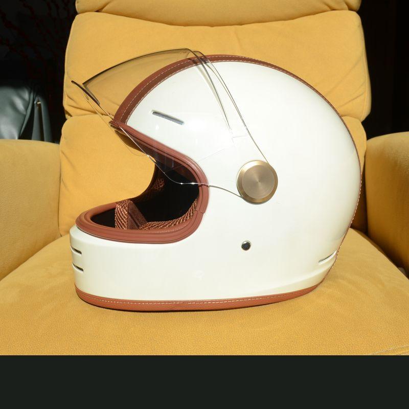 

Мотоциклетный шлем Harley Retro Motorcycle Cruise Leather Smart Bluetooth шлем для мужчин и женщин Универсальная холодная защитная шапка L (recommended head circumference 54-57cm)