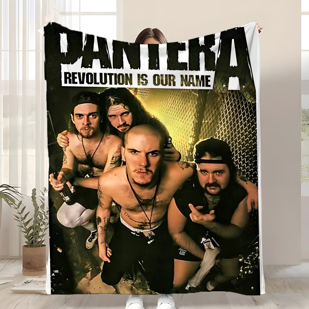 P-Pantera Μπάντα Ρίχτρα Φλάνελ για Παιδιά Μαλακή Ζεστή Αντιστατική Πλενόμενη για Όλες τις Εποχές
